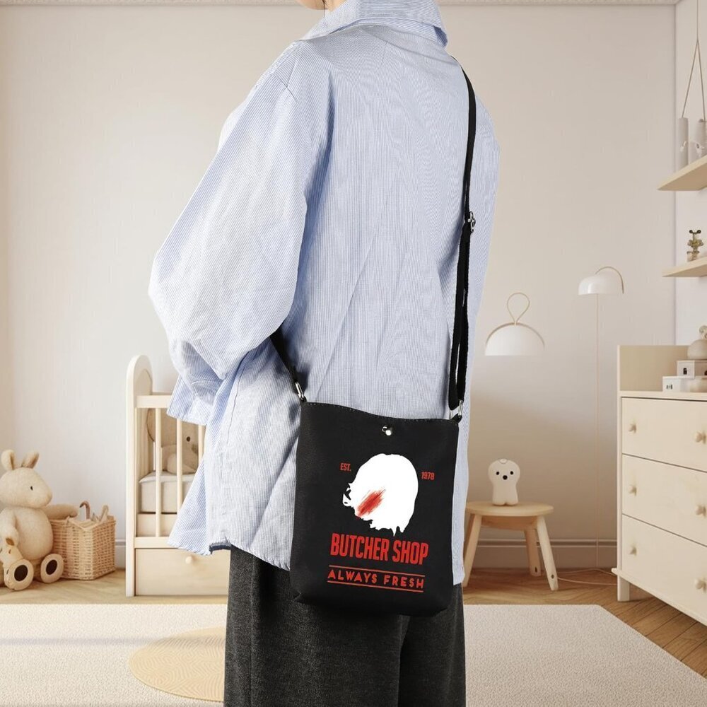 Horror TV Show Inspired Butcher Shop Crossbody Bag Unisex Gift - Picture 5 of 7